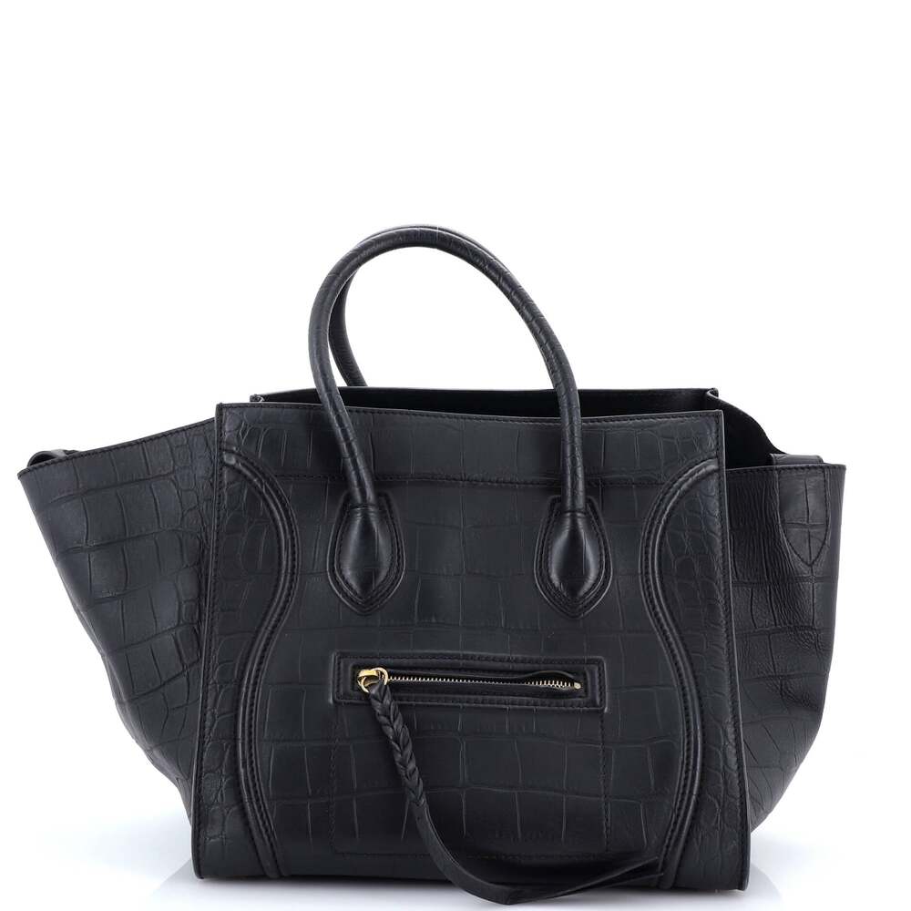 Celine Phantom Bag Crocodile Embossed #253871C17B - Picture 1 of 8